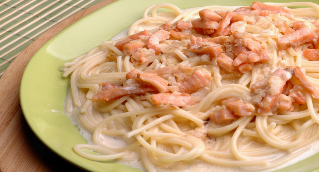 Spaghettis Carbonara Au Saumon Fumé Ww Bon À Savoir