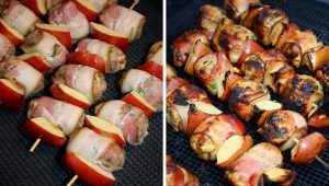 Brochettes Porc Et Pommes - Bon À Savoir