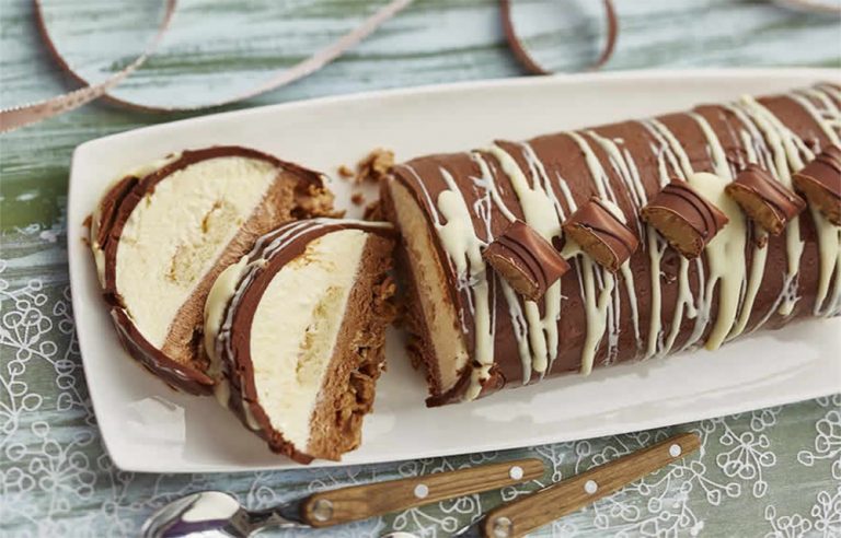 Bûche Kinder Bueno et mousse Nutella