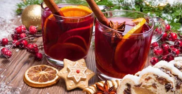 Vin chaud le célèbre boisson de Noël