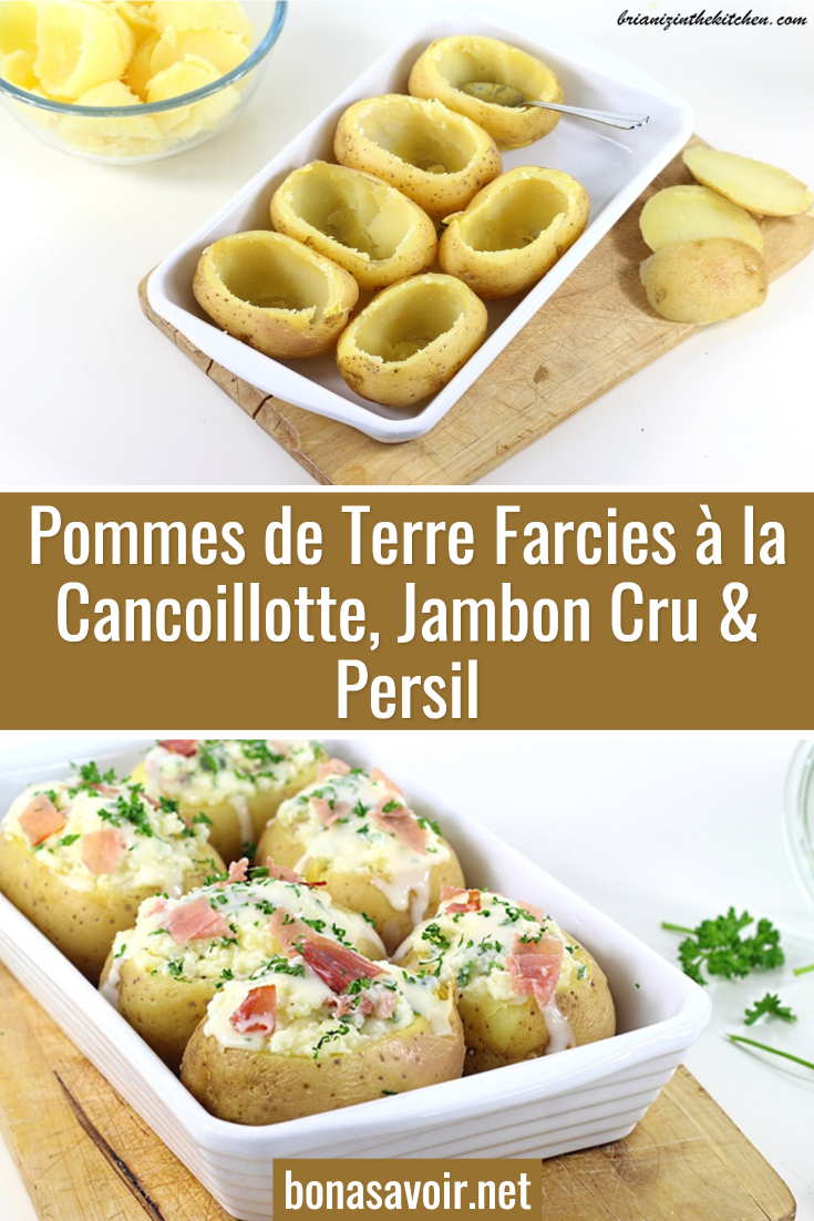 Pommes De Terre Farcies A La Cancoillotte Jambon Cru Persil