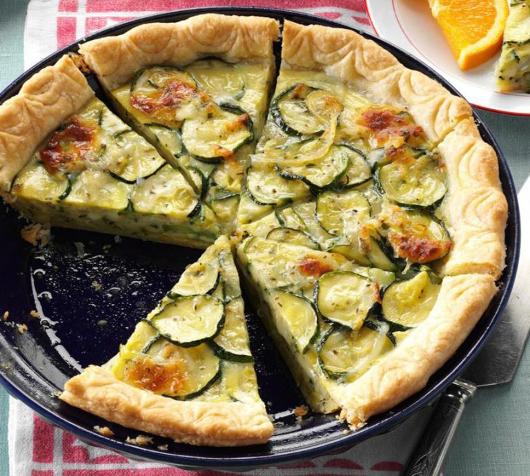 Tarte au camembert et aux courgettes