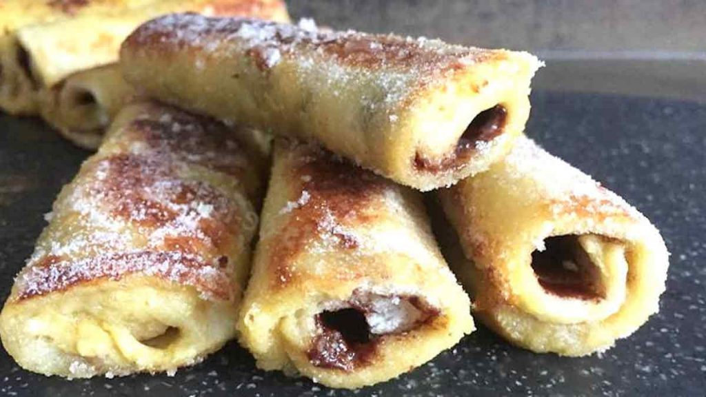 Pain de mie roulé au Nutella, préparer en 5 minutes