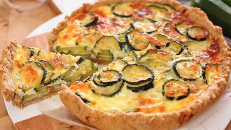 Quiche aux courgettes et aux 2 fromages