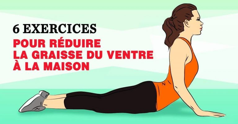 6 meilleurs exercices pour réduire naturellement la graisse du ventre et perdre du poids à la maison