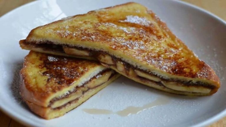 Pain perdu au chocolat et à la banane