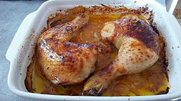 Cuisses de poulet au miel très facile