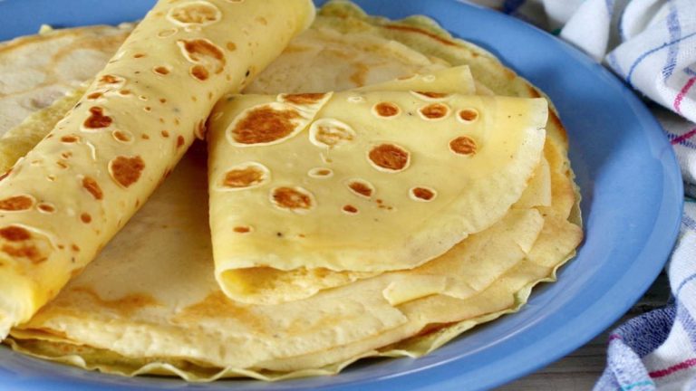 Recette de crêpes salées, recette de base