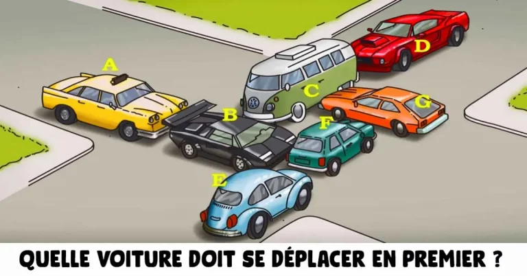 Quelle voiture doit se déplacer en premier pour libérer les embouteillages Pouvez-vous résoudre ce casse-tête