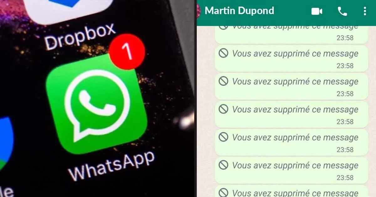 Application Pour Lire Un Message Supprimé Sur Whatsapp
