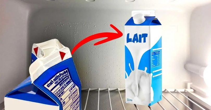 Comment conserver le lait au réfrigérateur après ouverture de la boite ? L’astuce qui change tout