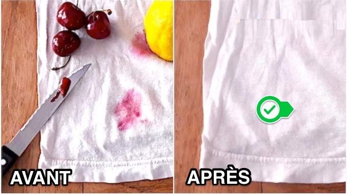 Voici 6 astuces faciles pour enlever les taches de fruit rouge